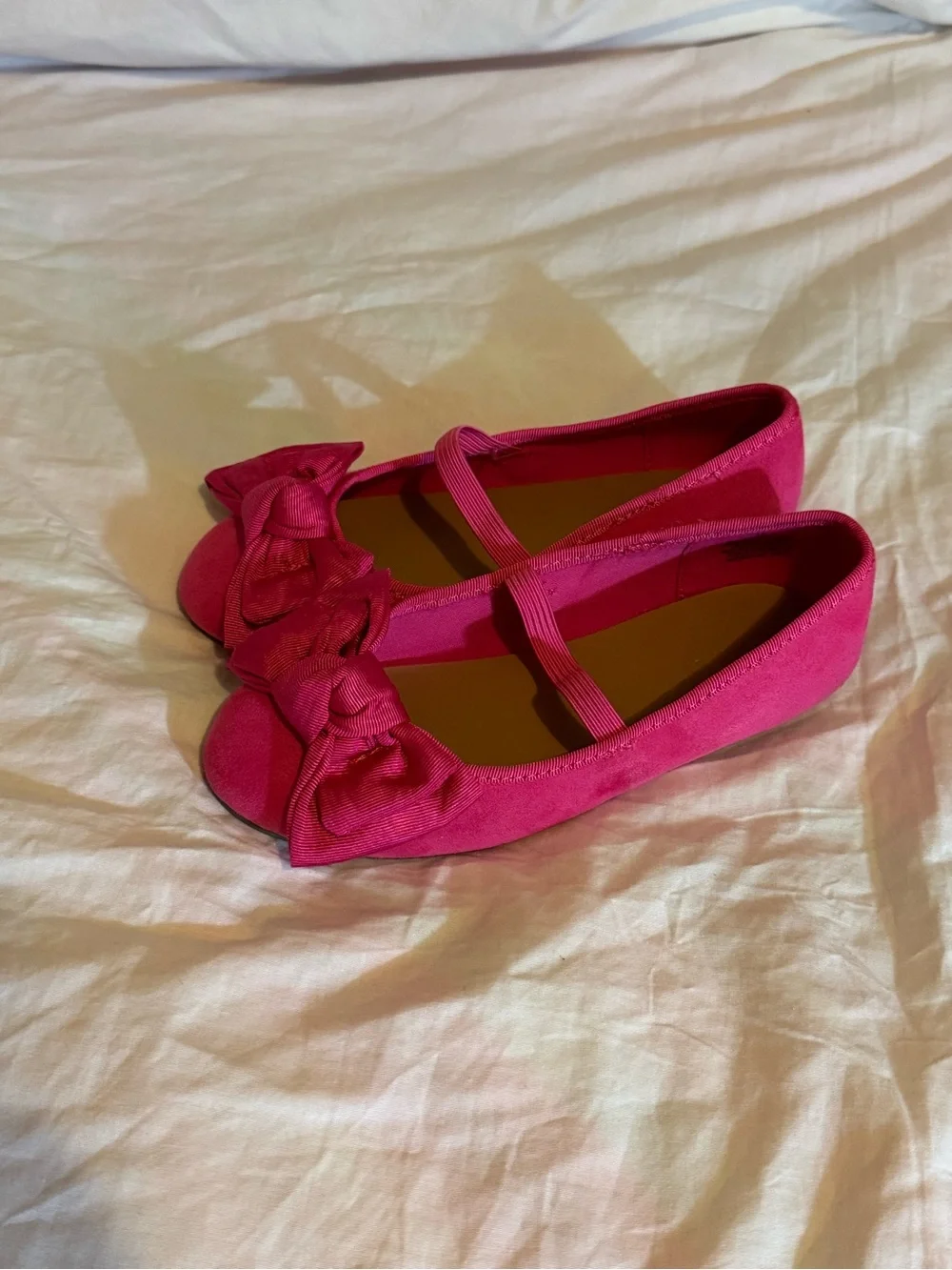Old Navy Hot Pink Slip-On Ballet Flats for Kids